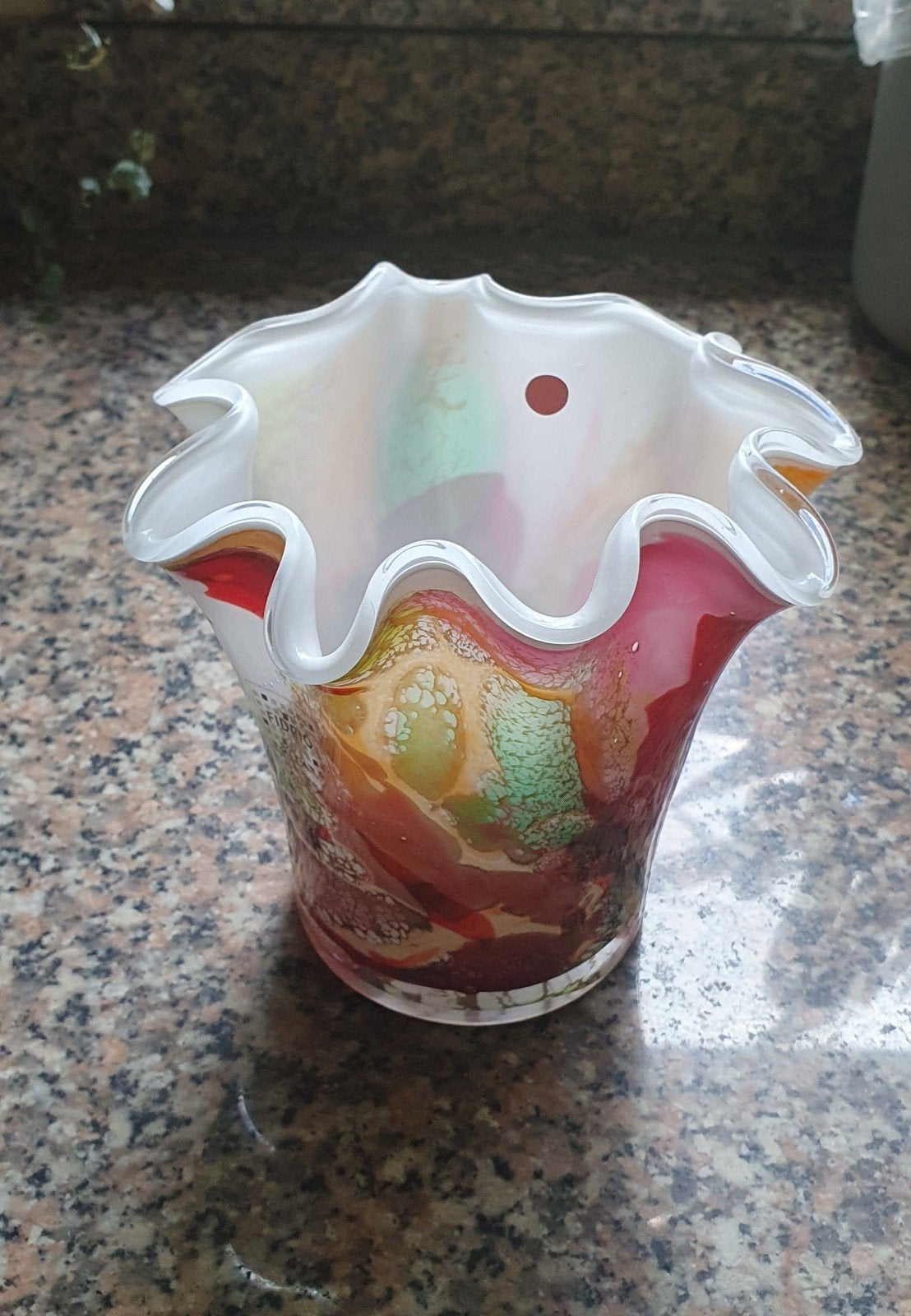 Fidrio Holland mondgeblazen glazen vaas/schaal, Ophalen of Verzenden