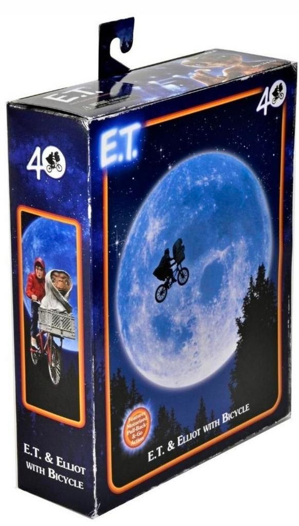 E.T. en Elliot met fiets NECA, Ophalen of Verzenden