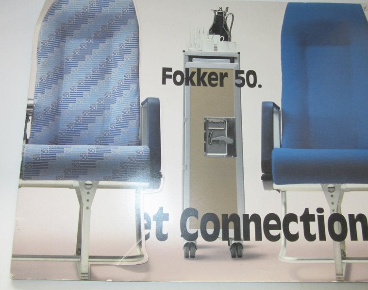 Fokker 50 brochure The Jet Connection, Verzenden, Gebruikt, Overige typen
