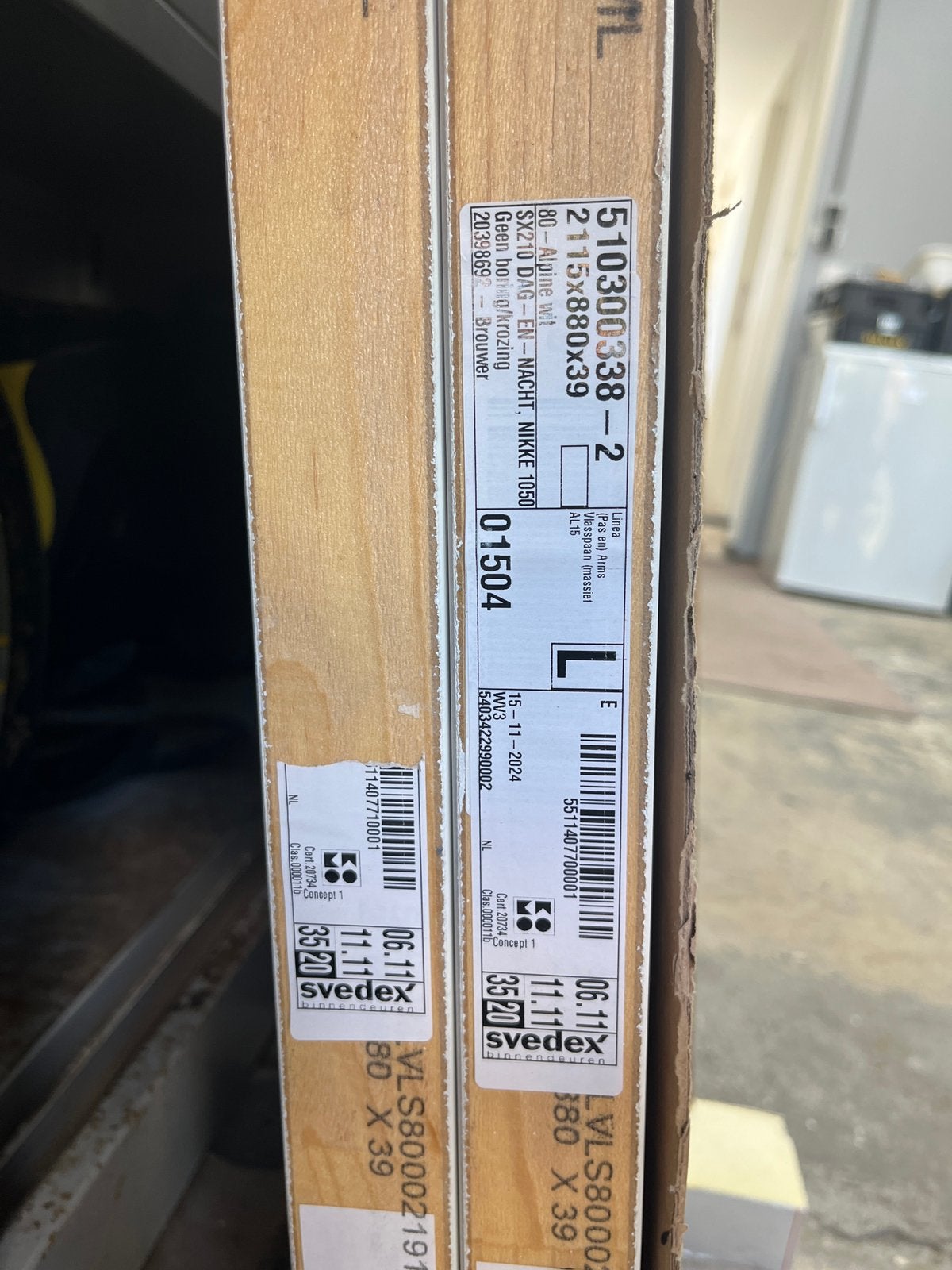 Ongebruikte Svedex Binnendeuren - Alpine Wit 2115x880x39, Ophalen, Zo goed als nieuw, Binnendeur, 215 cm of meer