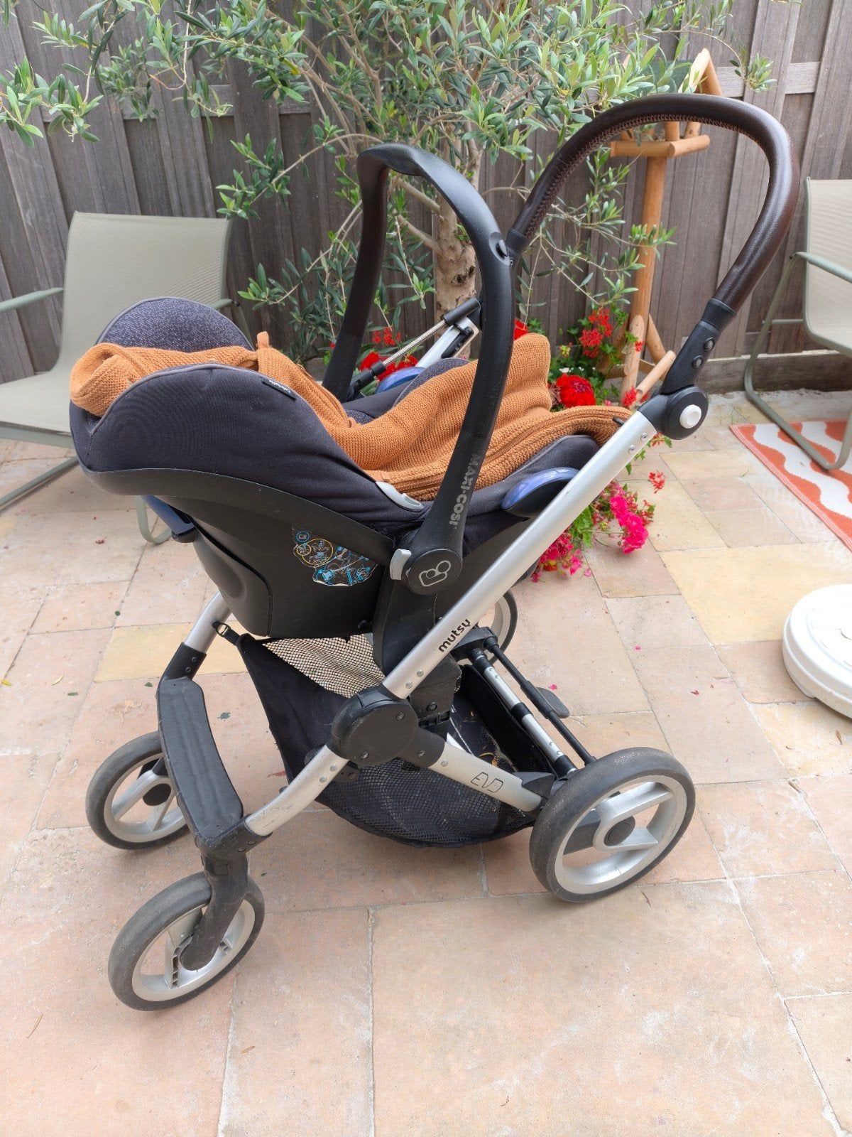 Gebruikte Maxi-Cosi Mutsy kinderwagen met trappelzak, Ophalen, Gebruikt, Combiwagen, Mutsy