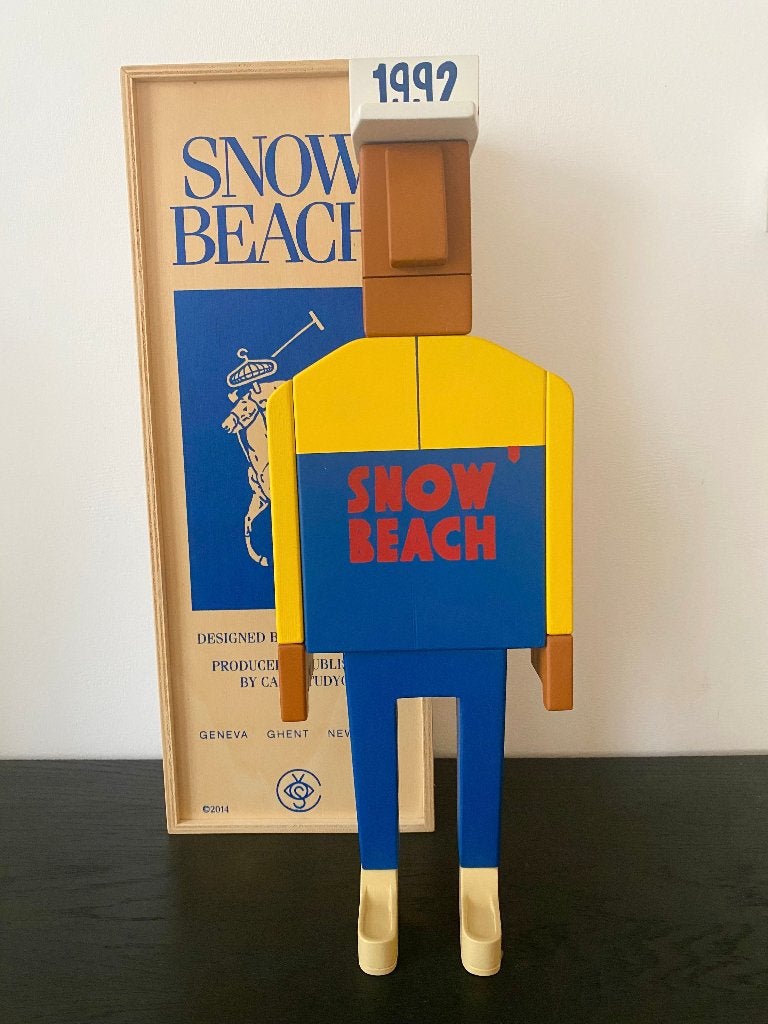 Grotesk x Case Studyo Snow Beach Polo wooden sculpture Ralph, Meerkleurig, Hout, Ophalen of Verzenden, 50 cm