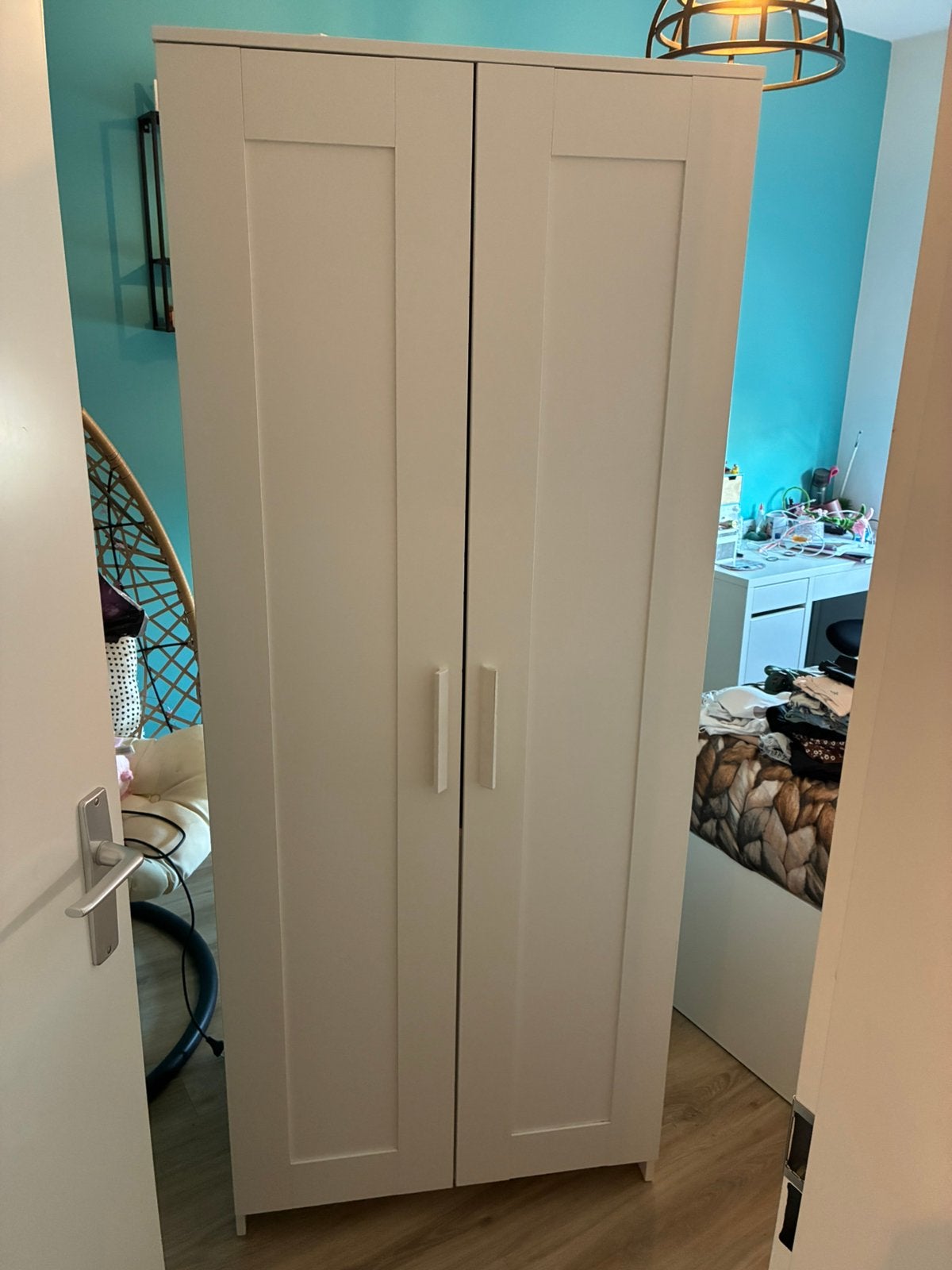 Kledingkast Ikea Brimnes, Ophalen, 50 tot 100 cm, Zo goed als nieuw, 150 tot 200 cm