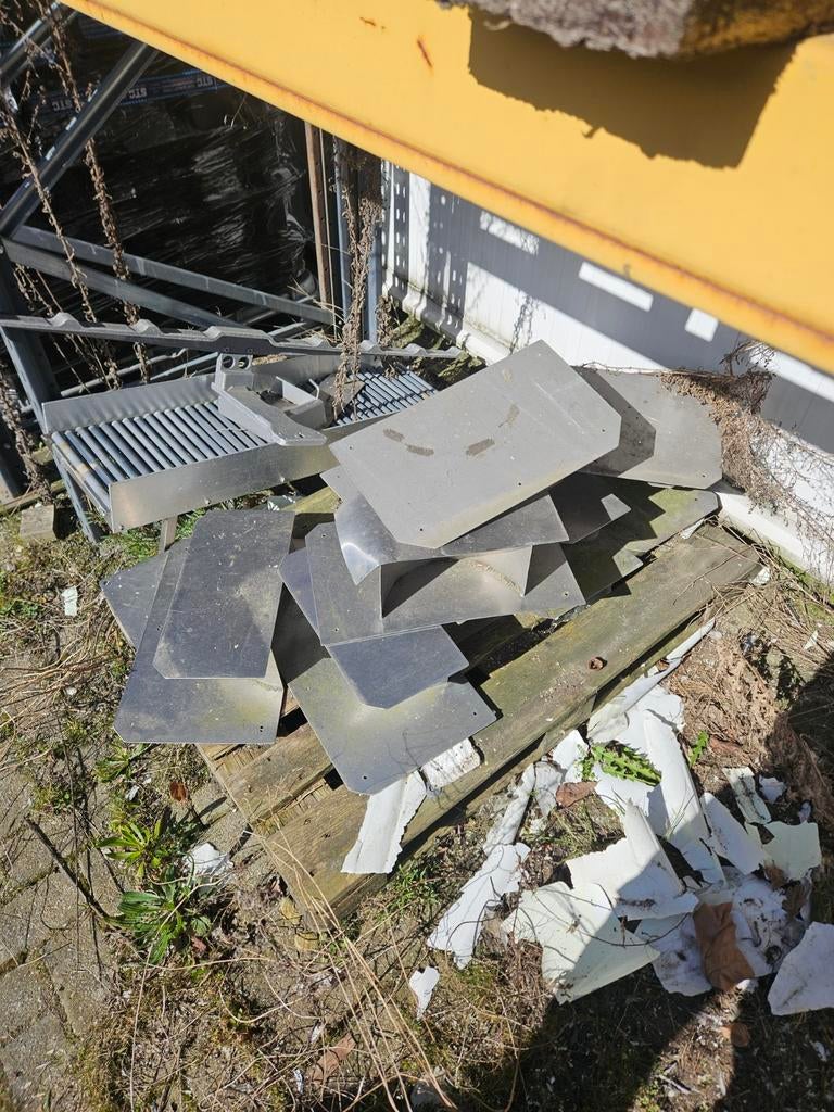 RVS slangenhouders - 8 stuks, Ophalen, Gebruikt