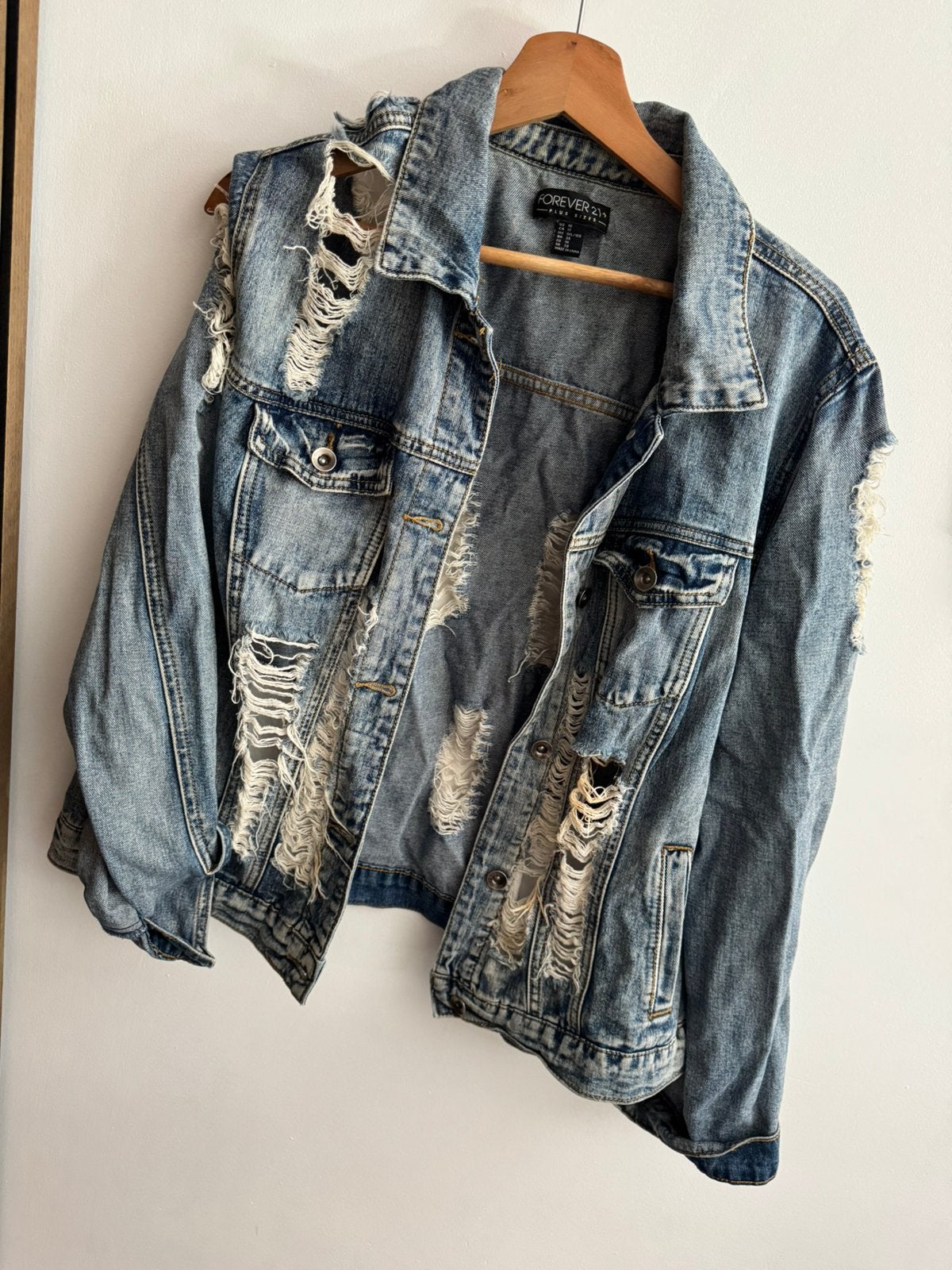 Spijkerjas, Ophalen, Gedragen, Maat 38/40 (M), Blauw
