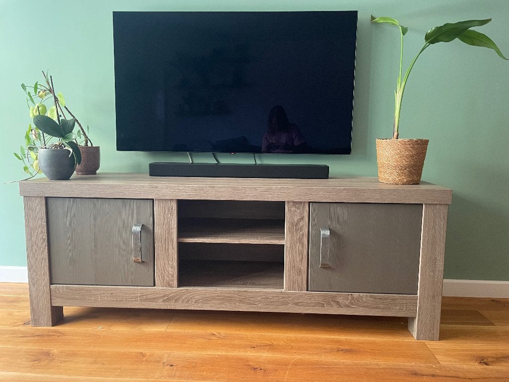 Tv meubel/ tv kast, Ophalen, Gebruikt, 150 tot 200 cm, Minder dan 100 cm