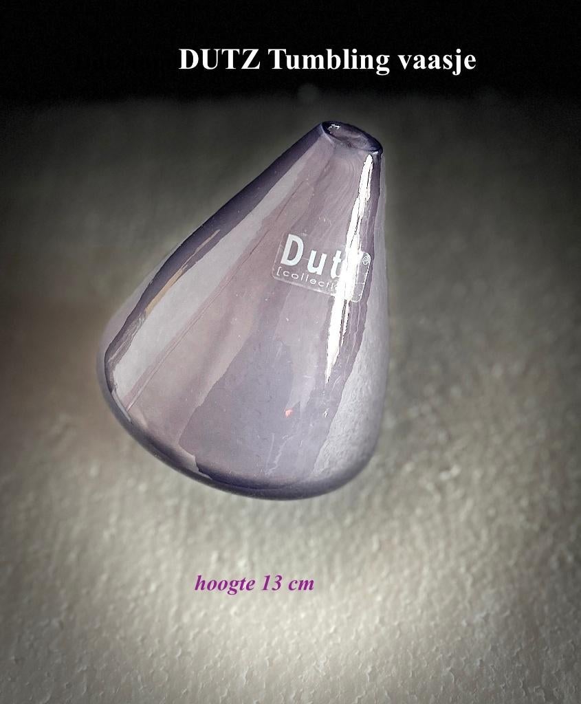 Teab DUTZ Tumbling vase Tuimelvaasje ca 13 cm hoog Gaaf, Antiek en Kunst, Antiek | Glas en Kristal, Ophalen