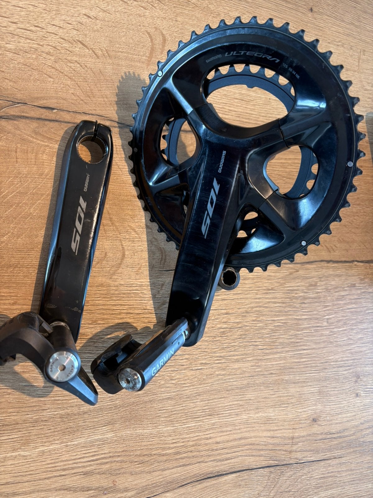 Shimano 105 Crankset 160mm 50-34, Zo goed als nieuw, Aluminium, Racefiets, Ophalen