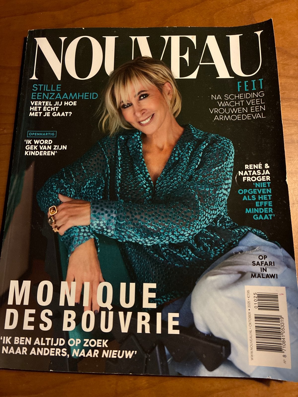 Nouveau Magazine Oktober 2025 - Monique des Bouvrie, Ophalen of Verzenden, Zo goed als nieuw, Glossy