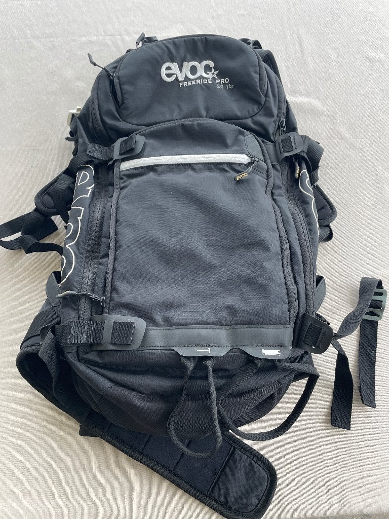 EVOC FR PRO Freeride rugzak zwart, rugprotector., Sport en Fitness, Ophalen, Zo goed als nieuw, Overige typen