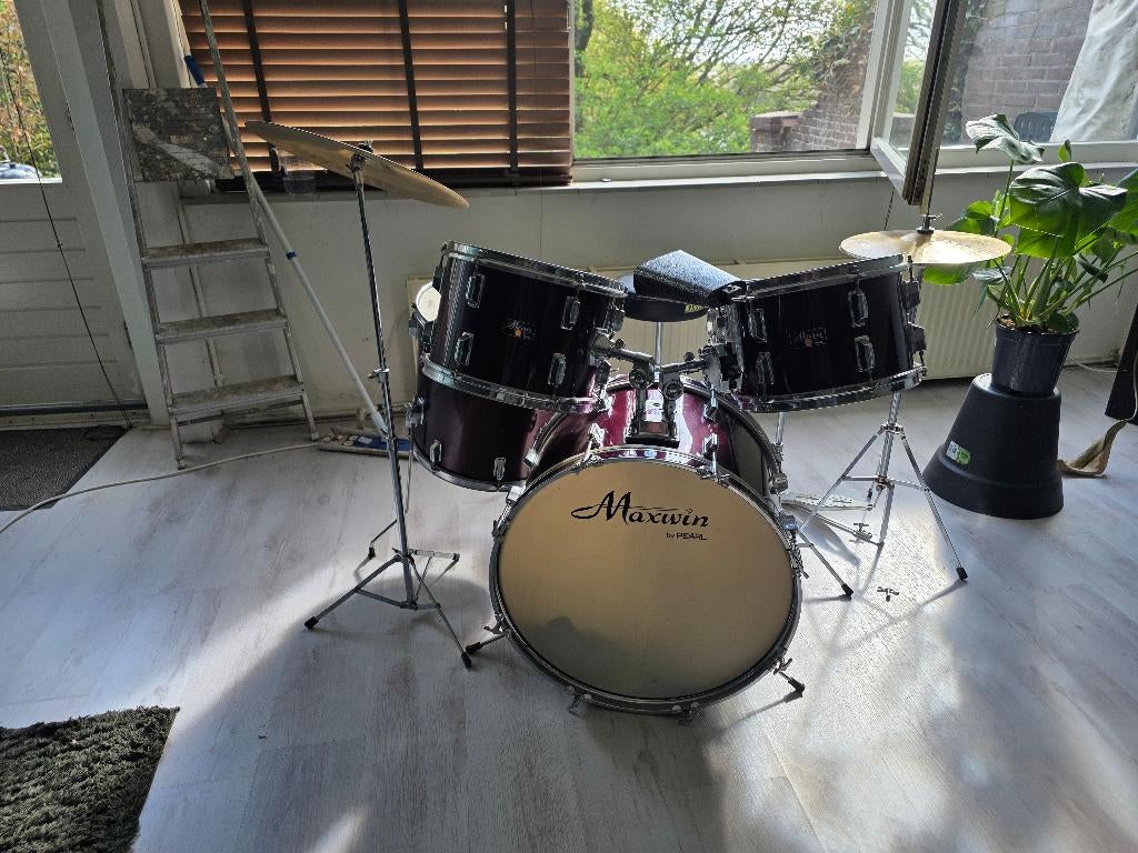 Te koop: Pearl Maxwin drumstel – klaar om muziek te maken!, Muziek en Instrumenten, Ophalen, Gebruikt, Pearl