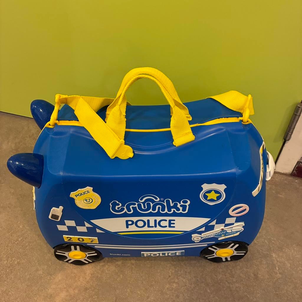 Trunki kinderkoffer / koffer politie, Sieraden, Tassen en Uiterlijk, Koffers, Ophalen, Gebruikt, Hard kunststof, Minder dan 50 cm