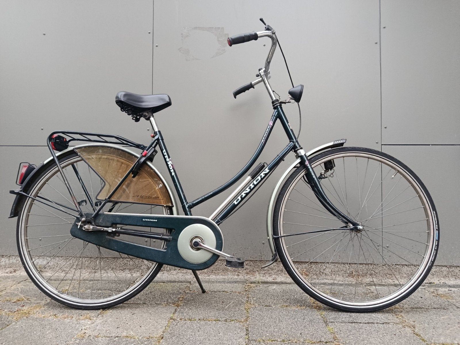 Damesfiets Union 3 versnellingen, terugtraprem,AXA slot, 51 tot 55 cm, Ophalen