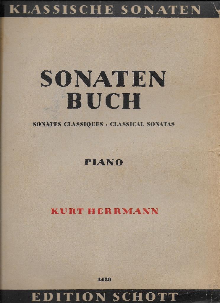 So86 bladmuziek klassiek sonatenboek kurt herrmann, Gebruikt, Klassiek, Ophalen of Verzenden, Artiest of Componist