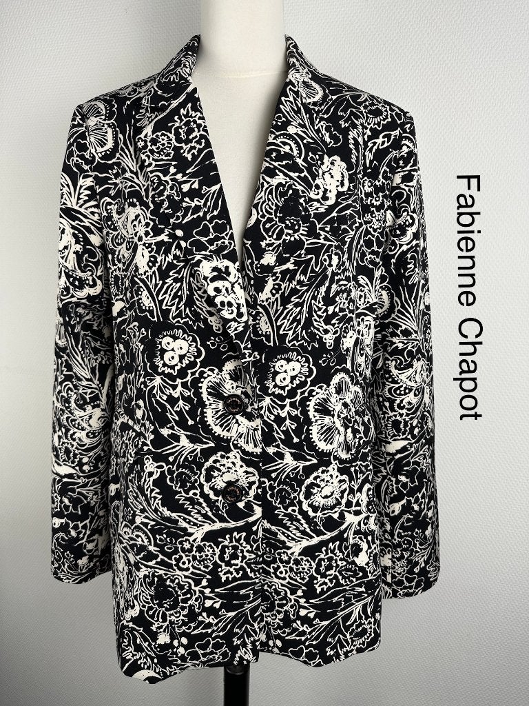 Fabienne Chapot Blazer  (mt: 40) 15,6/9576, Maat 38/40 (M), Zwart, Ophalen of Verzenden, Zo goed als nieuw
