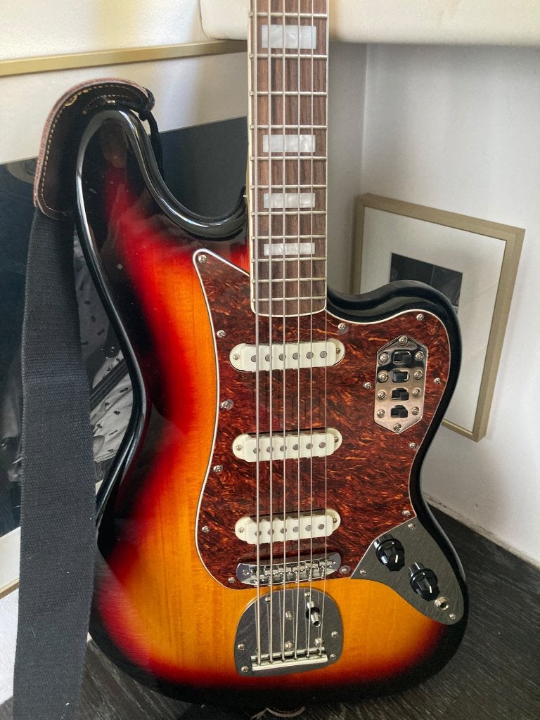 Squier by Fender Vintage Modified Bass VI - 6-snarige bas, Ophalen, Zo goed als nieuw, Elektrisch, 6-snarig