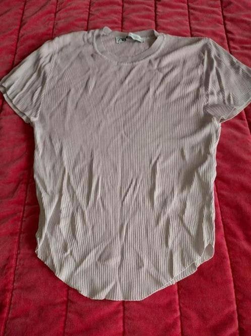 Zara T-shirts, Verzenden, Paars, Nieuw, Korte mouw