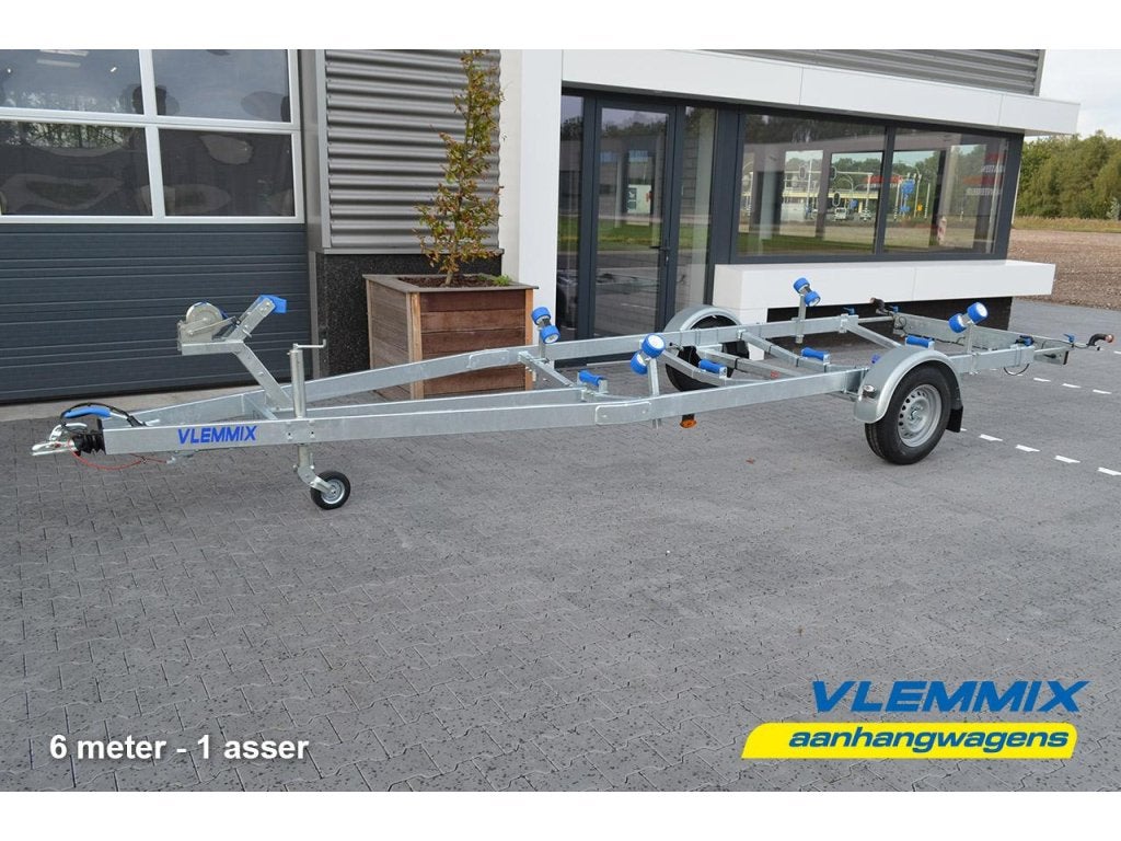 Nieuwe Vlemmix boottrailer trailer 631x220cm 1500kg VOORRAAD, Watersport en Boten, Nieuw
