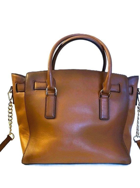 Originele Michael Kors groot leren tas - handtas - crossbody, Verzenden, Zo goed als nieuw, Bruin, Handtas