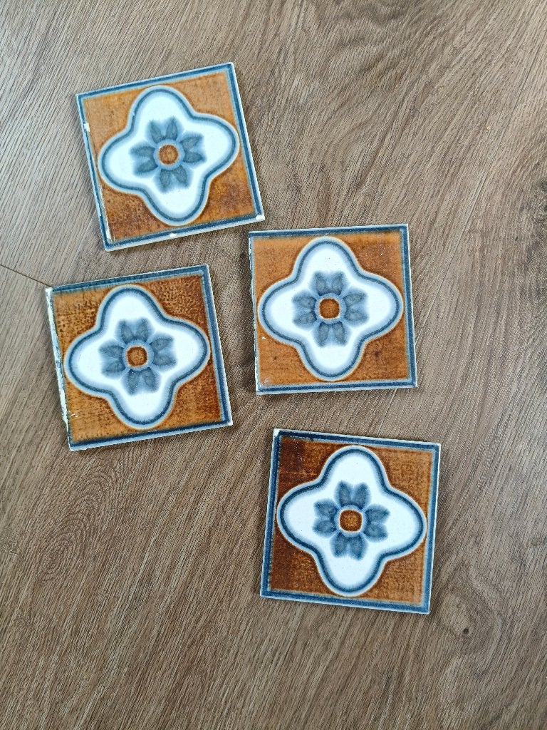 Vintage tegels / onderzetters, Ophalen of Verzenden
