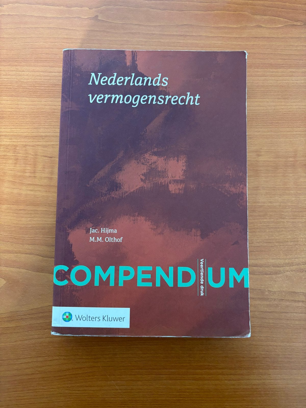 Compendium Nederlands Vermogensrecht 14e druk, Boeken, Studieboeken en Cursussen, Ophalen of Verzenden, Gamma, Gelezen, WO