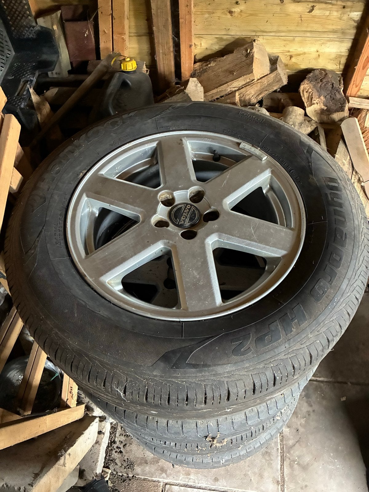 17 inch Zomerbanden met LM Velgen - Volvo XC90, Auto-onderdelen, Gebruikt, Banden en Velgen, 17 inch, Ophalen of Verzenden