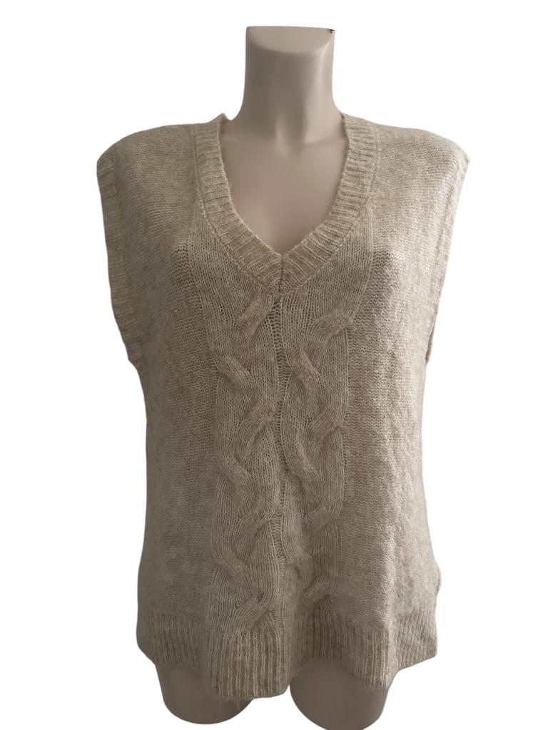 Yaya top S, Beige, Ophalen of Verzenden, Zo goed als nieuw, Korte mouw