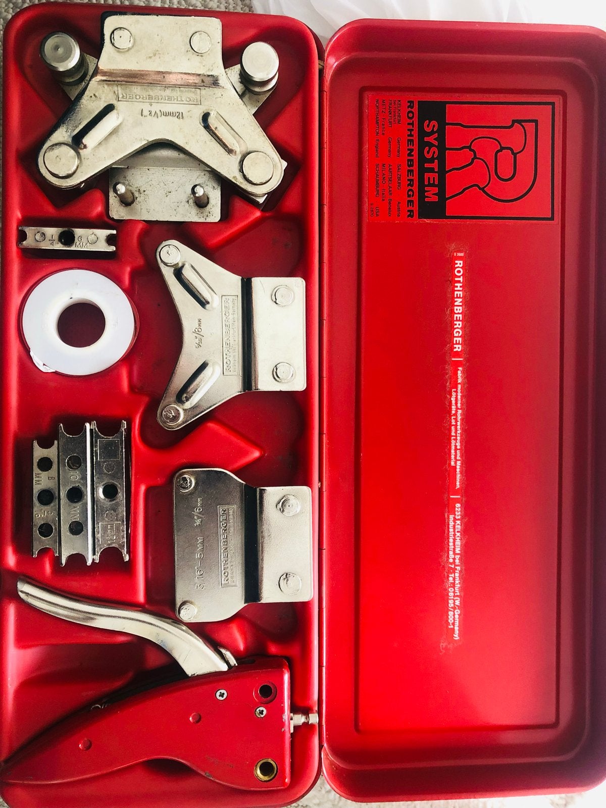 Rothenberger System buisbuiger set in koffer, Ophalen of Verzenden, Gebruikt, Overige typen