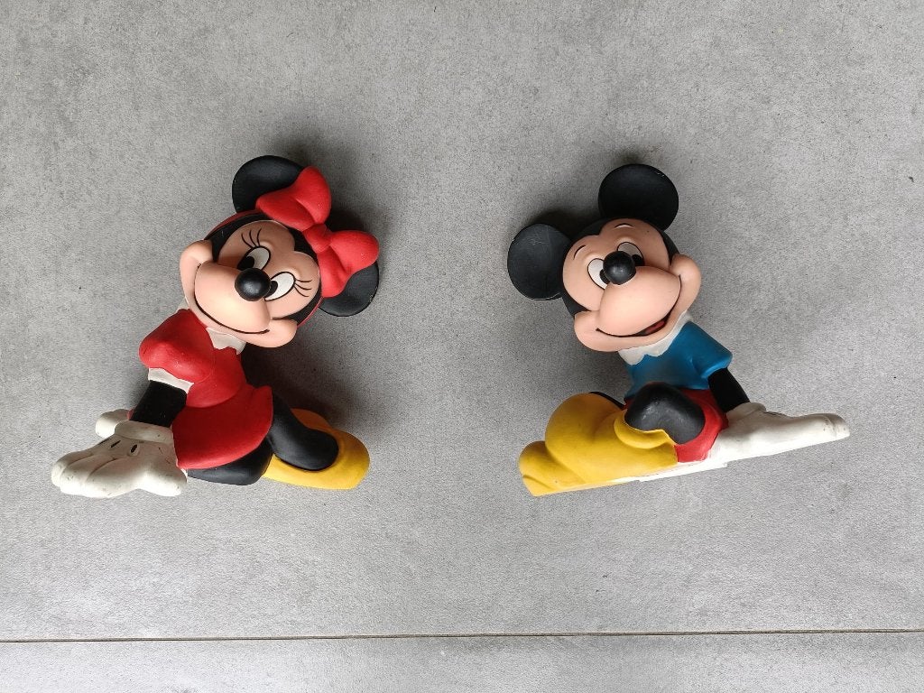 Disney mickey en minnie mouse spaarpot, Verzamelen, Disney, Ophalen, Mickey Mouse, Zo goed als nieuw, Beeldje of Figuurtje