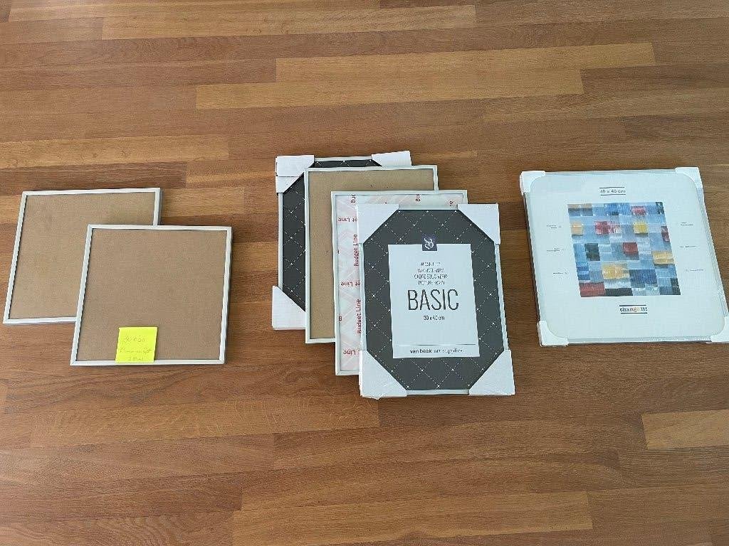 Aluminium wissellijsten 7 stuks, Ophalen, Zilver, Metaal, Hangend