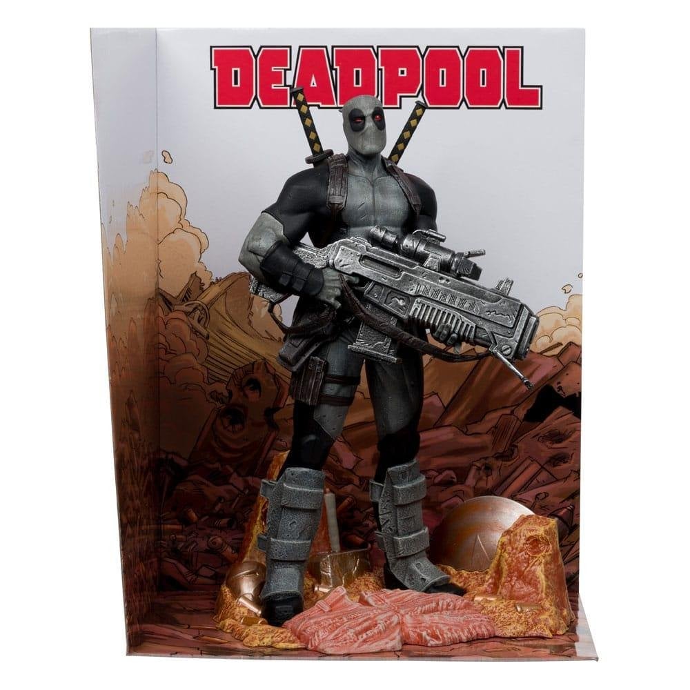 Marvel PVC Statue 1/6 Deadpool #1 Grey Suit Chase 27 cm, Heo, Nieuw, Ophalen of Verzenden, Heo