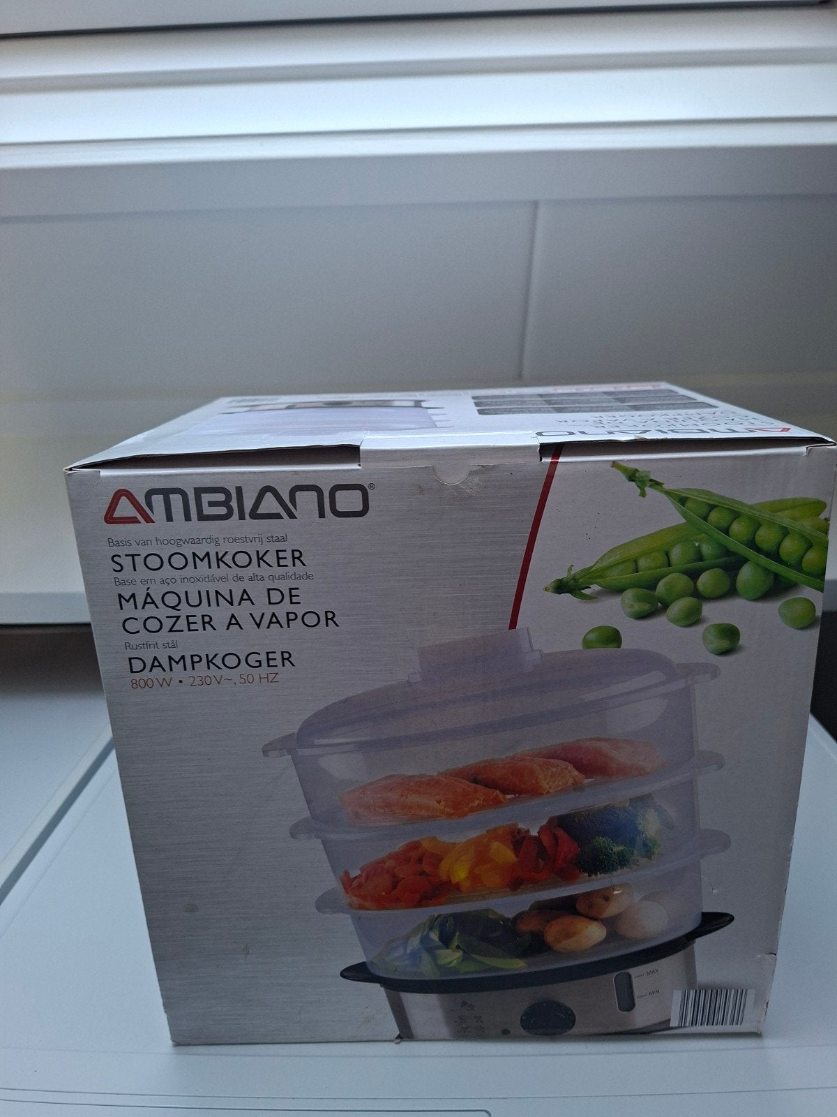 Ambiano Stoomkoker - 800W, 9L, RVS, BPA-vrij, Timer, Ophalen, Nieuw