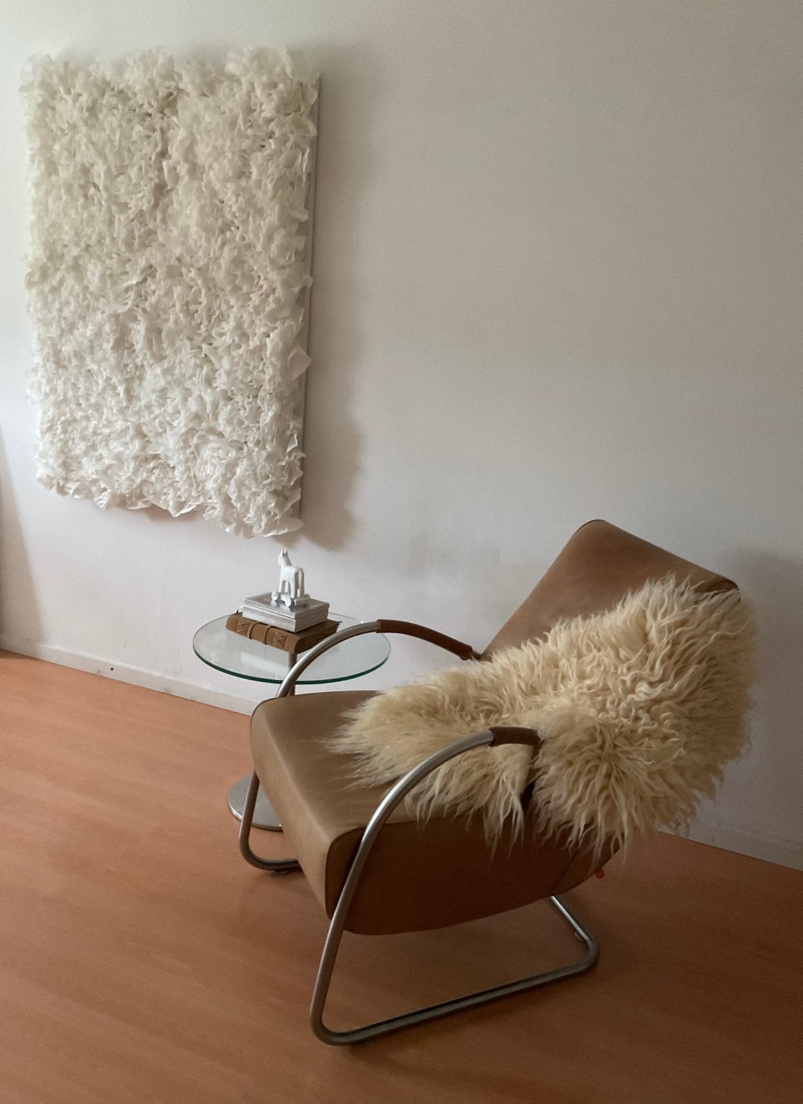 “Metafoor bon” bijzettafeltje, Minder dan 55 cm, Rond, Glas, Ophalen