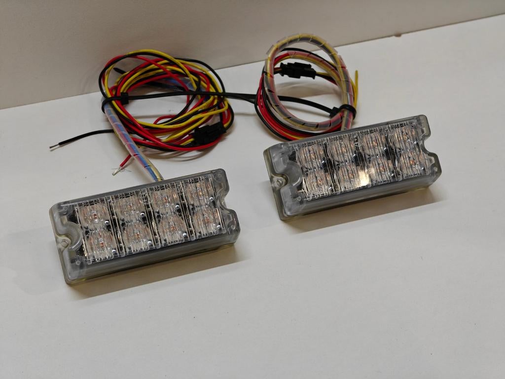 Haztec LED flitsers amber zwaailamp zwaailicht flitslamp, Verzenden, Zo goed als nieuw