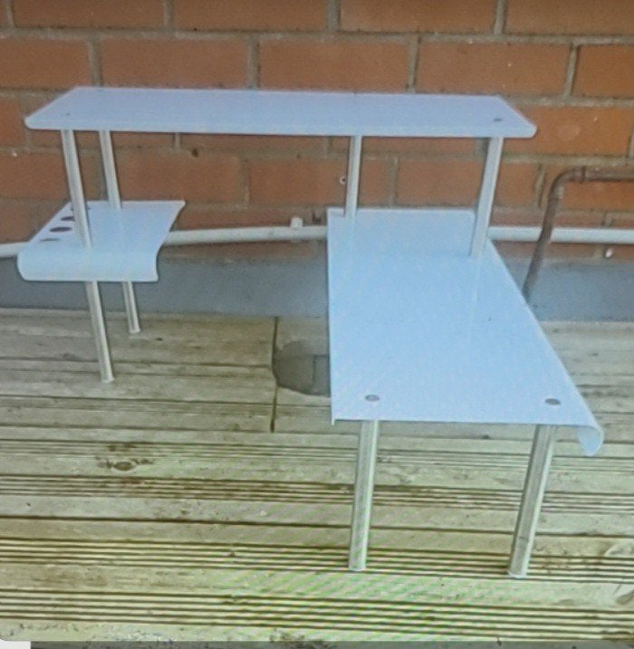 2x veelzijdige metalen etagere van Leroy Merlin, Rek/stellage, Metaal, Ophalen of Verzenden, Gebruikt