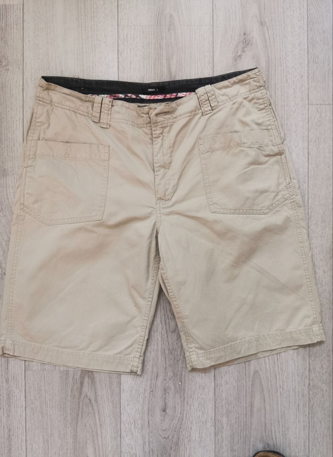 Hema Heren Korte Broek Maat L, Ophalen of Verzenden, Beige