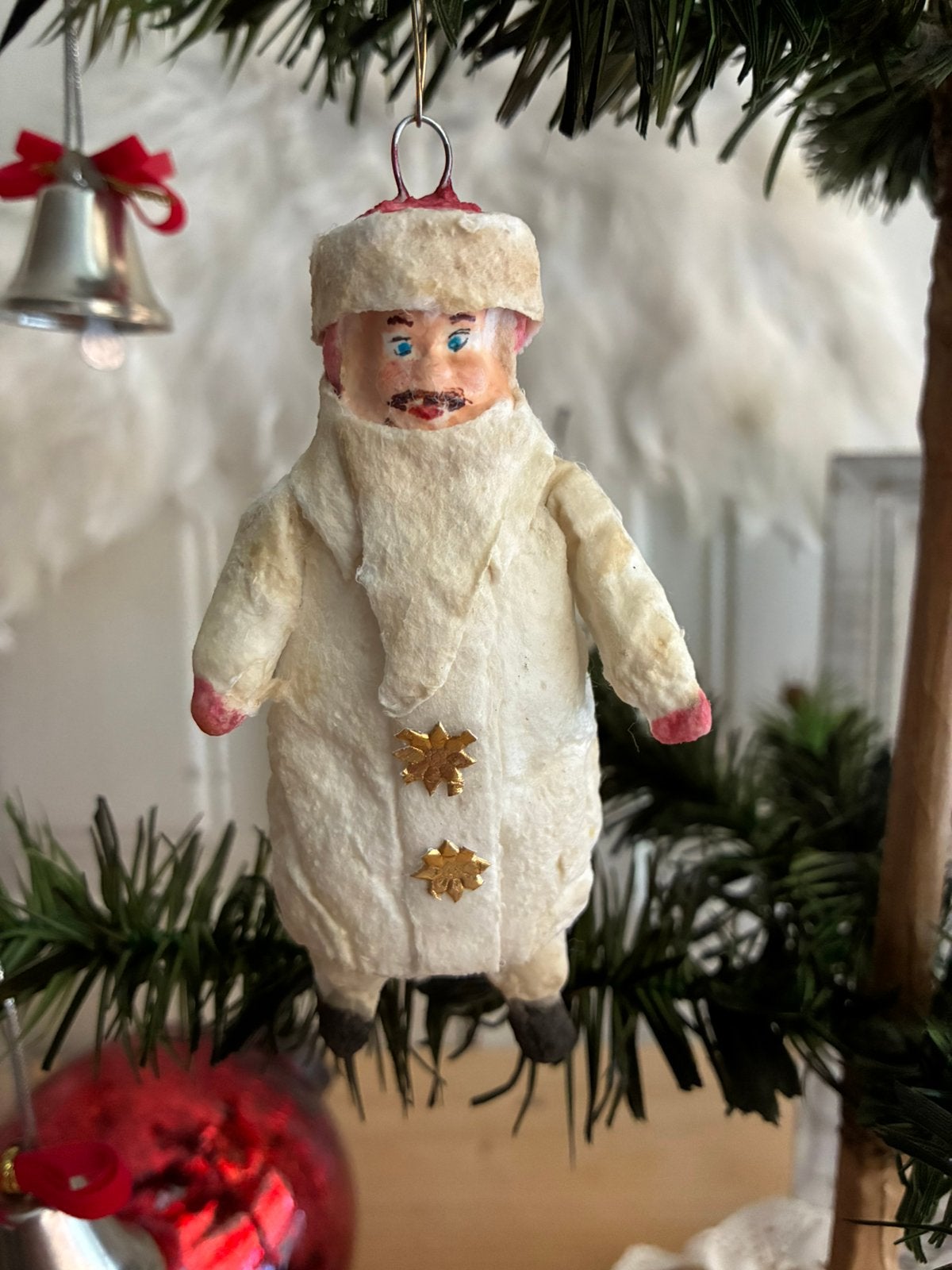 Nostalgisch watten kerstmannetje “Lonely Santa”, Ophalen of Verzenden, Nieuw