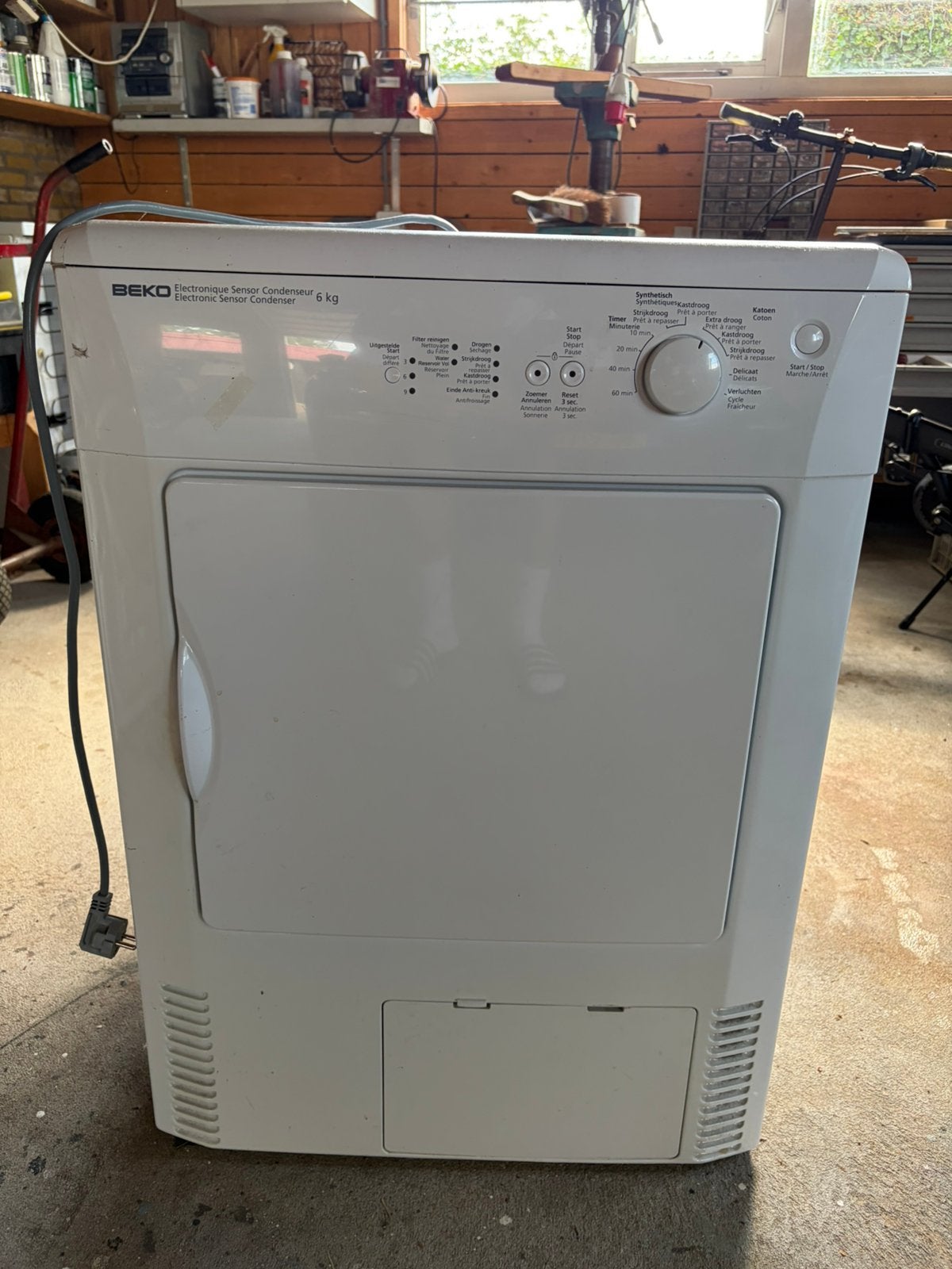 Beko droger, Witgoed en Apparatuur, Wasdrogers, Ophalen, Zo goed als nieuw, Condens, 85 tot 90 cm