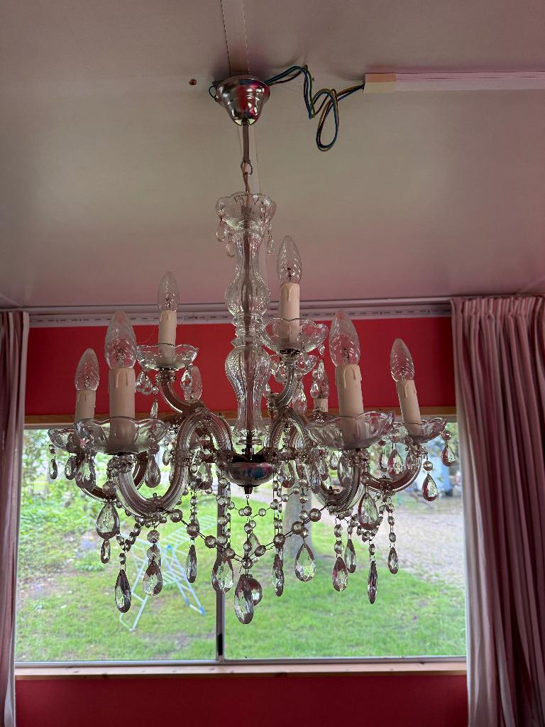kroonluchters, 3 verschillende, Huis en Inrichting, Ophalen, Gebruikt, Glas