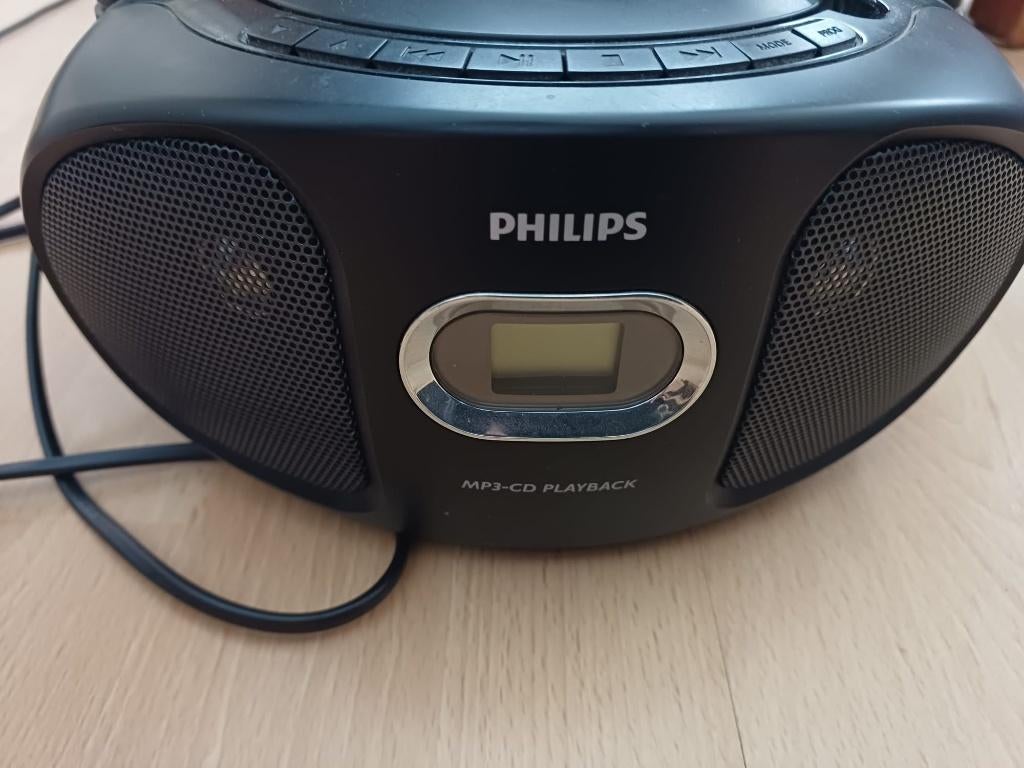 PHILIPS MP3 Player SOUNDMACHINE AZ302, Classic, Met radio, Zwart, Ophalen of Verzenden