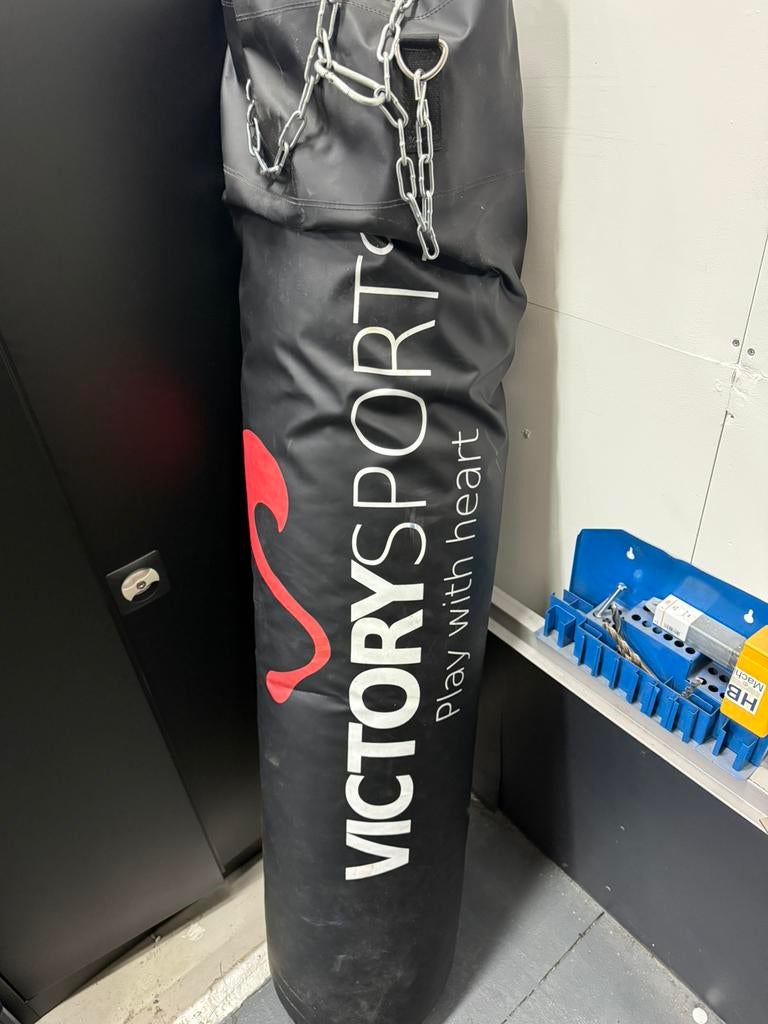 Bokszak Victory Sports + ketting – zware kwaliteit, Ophalen of Verzenden, Zo goed als nieuw, Bokszak