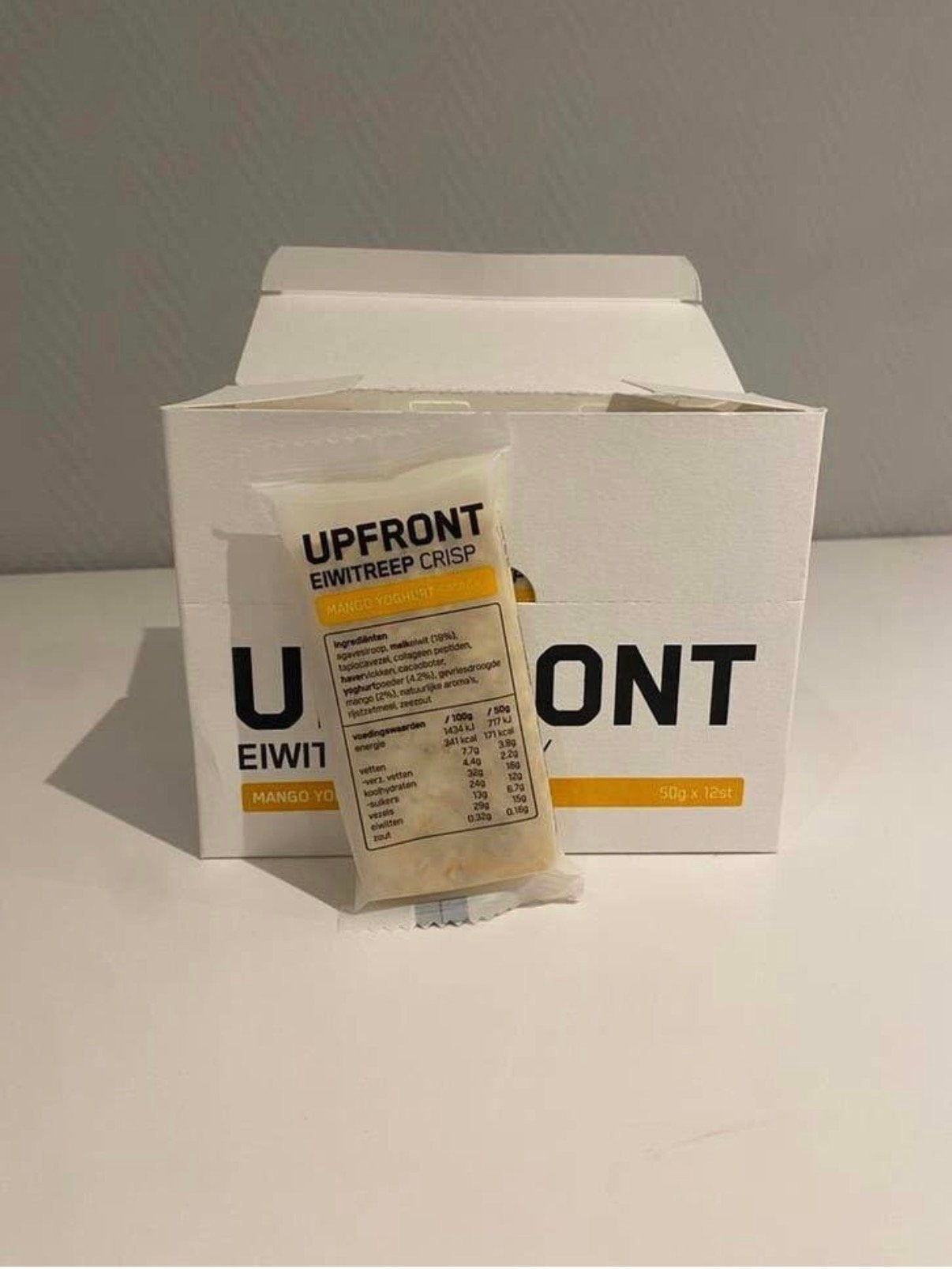 Upfront Eiwitreep Mango Yoghurt 12 pack - 14g eiwit!, Ophalen of Verzenden