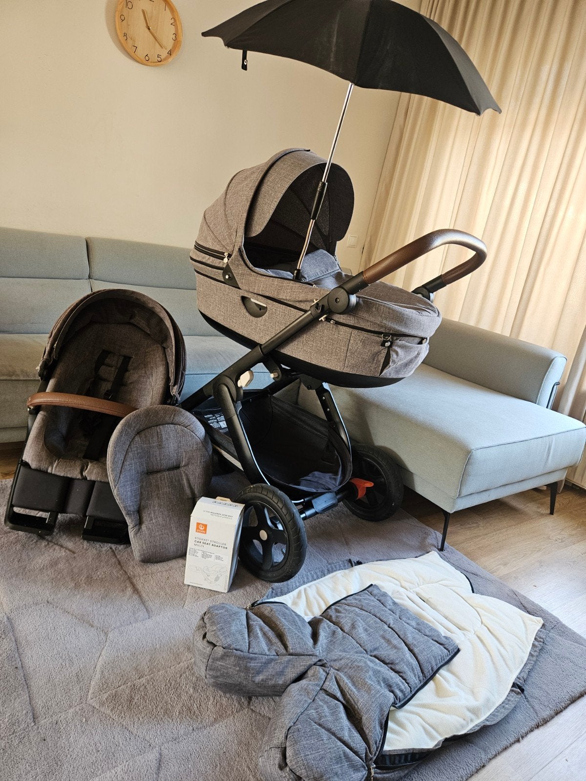 Stokke Trailz kinderwagen met veel extra's, Kinderen en Baby's, Luchtbanden, Zo goed als nieuw, Combiwagen, Ophalen