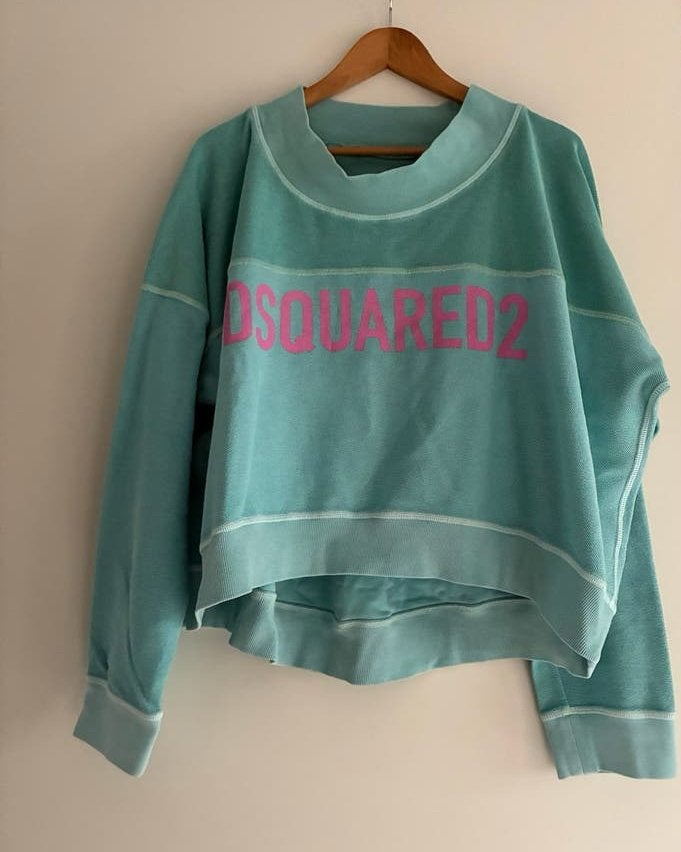 Dsquared2 Sweater - Nieuw - Maat M - Canadees design, Italia, Ophalen of Verzenden, Nieuw, Maat 38/40 (M), Groen