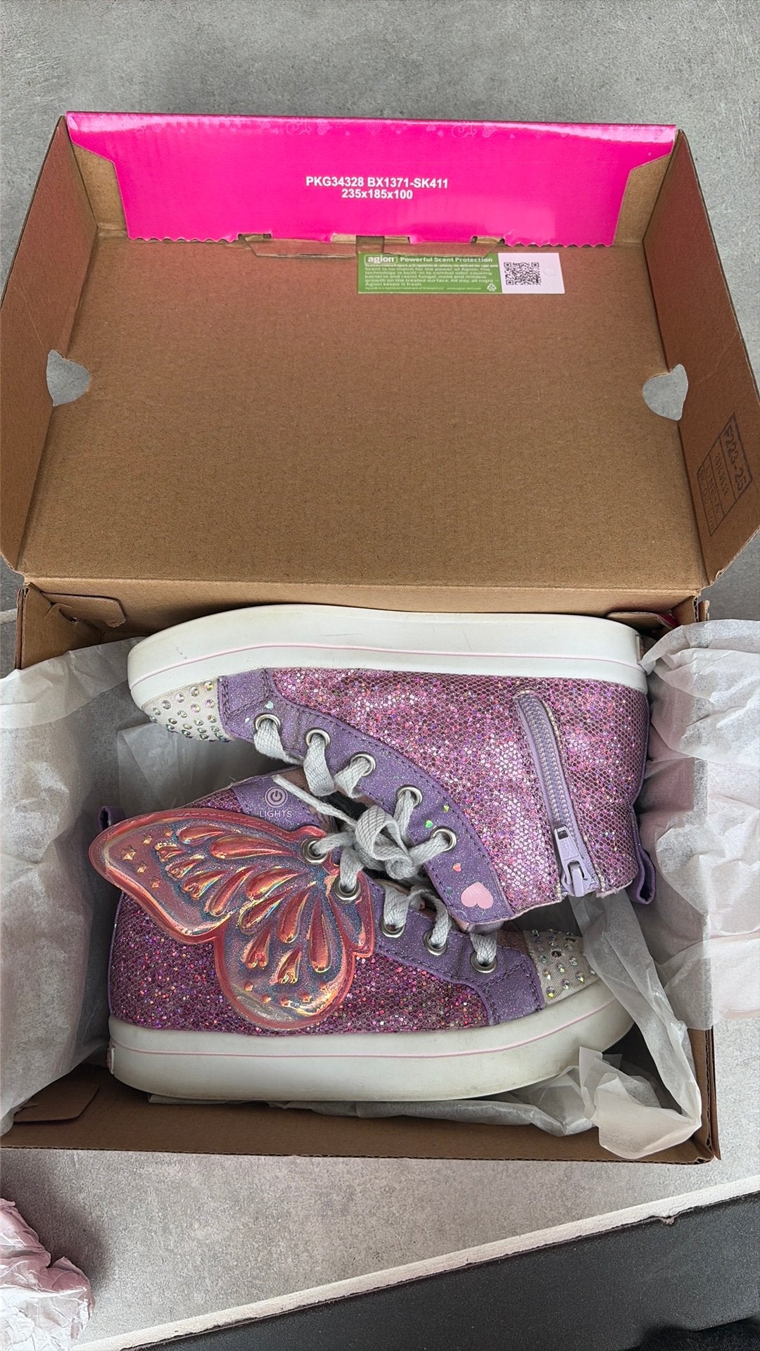 Skechers Twinkle Toes met vleugels en lichtjes, maat 28, Ophalen of Verzenden, Gebruikt, Meisje, Schoenen