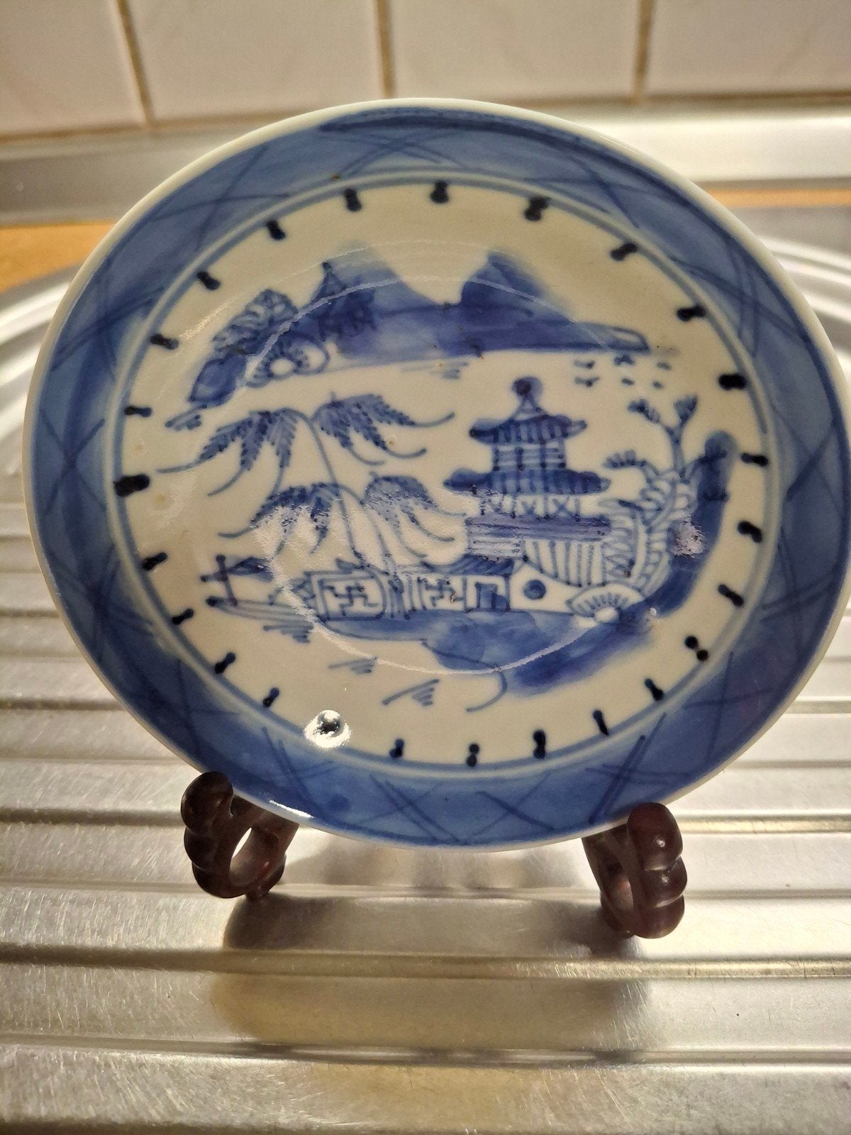 Chinees  bordje  12cm gaaf, Ophalen of Verzenden