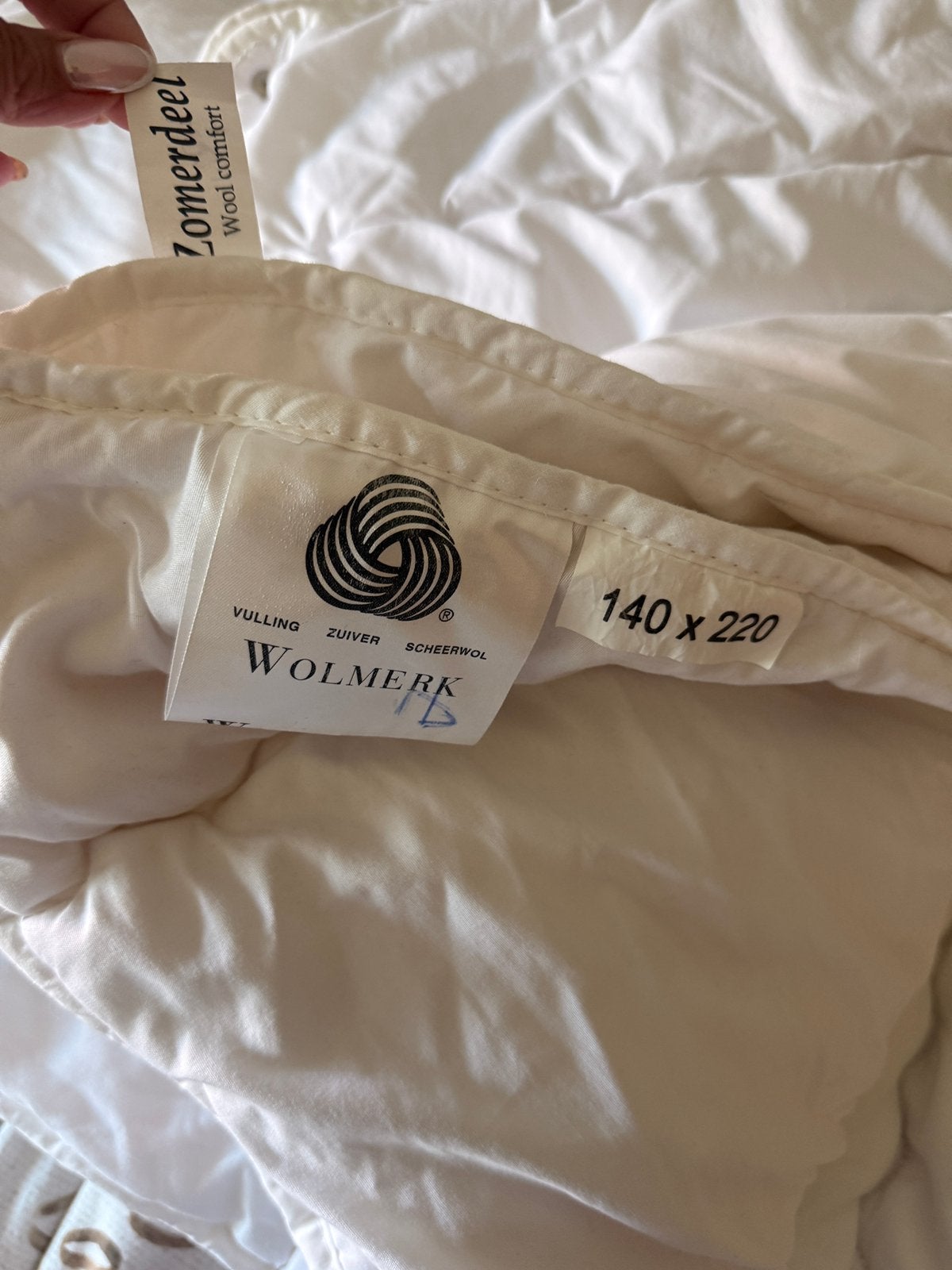 Te koop: Woolmark 4 seizoenen dekbed 140x220, Huis en Inrichting, Ophalen, Wit, Tweepersoons, Deken of Dekbed
