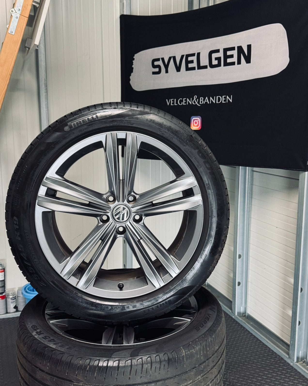 19" 5x112 Orig. VW Arteon Tiguan Sebring Velgen - Zomerset., Gebruikt, 255 mm, Banden en Velgen, Personenwagen