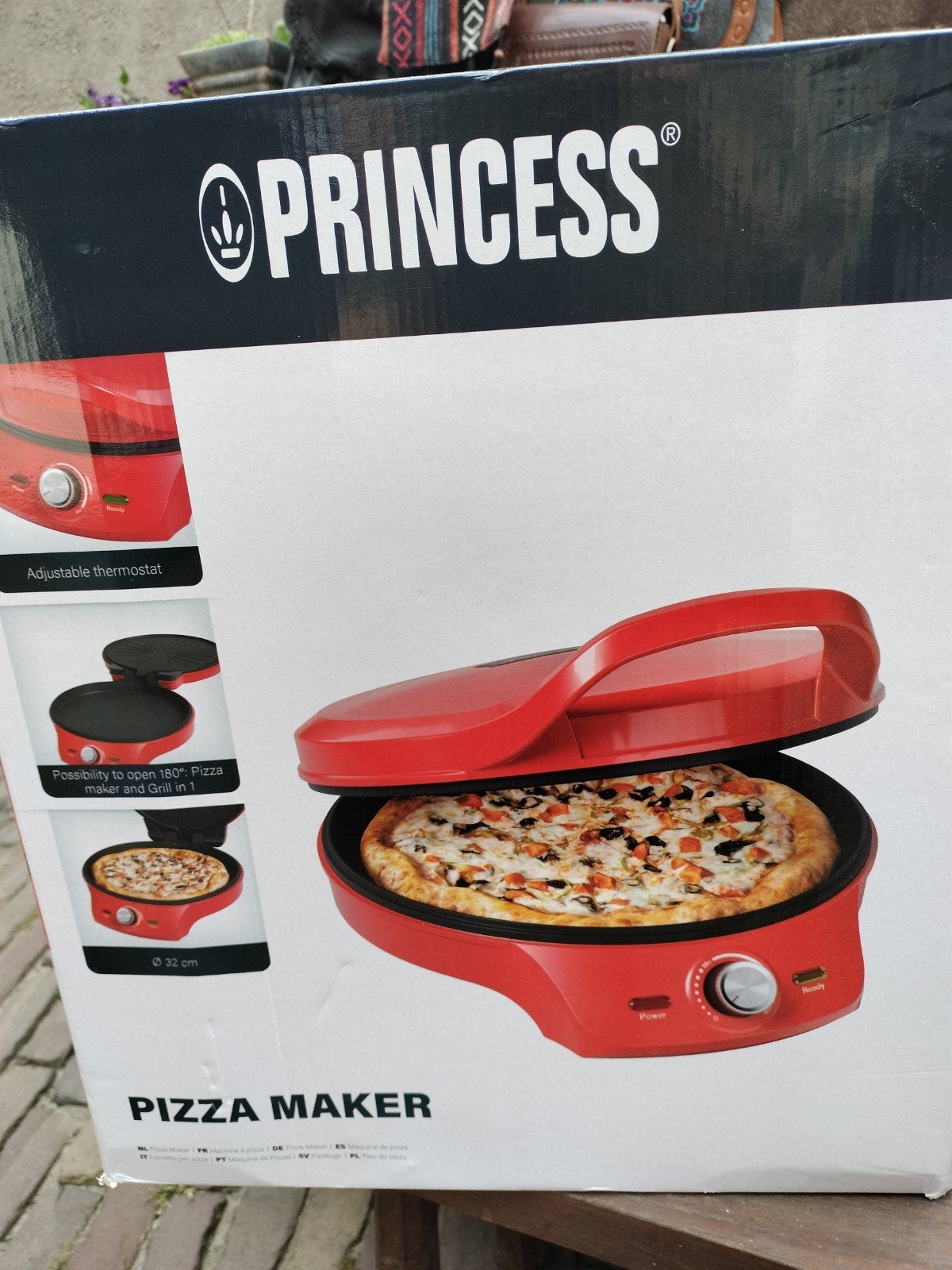 Princess Pizzamaker - Pizza en Grill in één, Witgoed en Apparatuur, Ophalen, Minder dan 45 cm, Overige merken, Pizzaoven