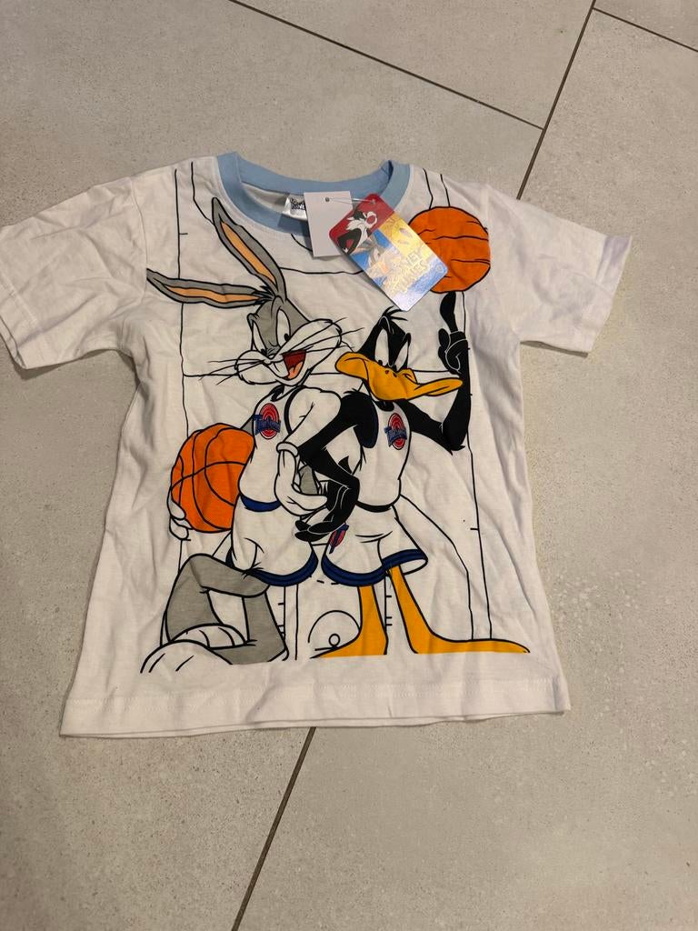 Looney Tunes Space Jam T-shirt Bugs Bunny & Daffy Duck, Ophalen of Verzenden, Nieuw, Jongen of Meisje, Shirt of Longsleeve